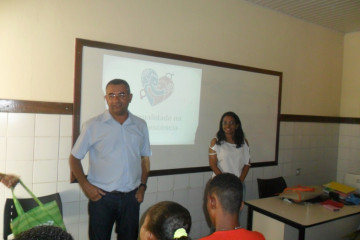 PALESTRA SOBRE SEXUALIDADE NA ESCOLA MUNICIPAL LEÔNCIO HORÁCIO DE ALMEIDA