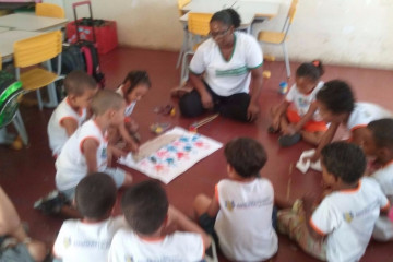 ARTE INDÍGENA COM ALUNOS DAS ESCOLAS DO NÚCLEO C