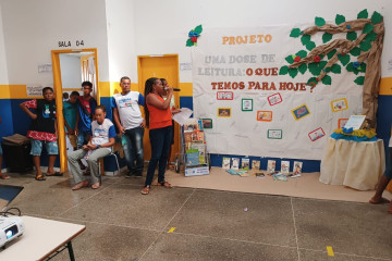 ABERTURA DO PROJETO DE LEITURA DA ESCOLA LEÔNCIO HORÁCIO DE ALMEIDA DO 1° AO 5° ANO