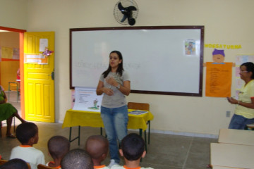 VISITA DA NUTRICIONISTA NA ESCOLA MUNICIPAL LEÔNCIO HORÁCIO DE ALMEIDA