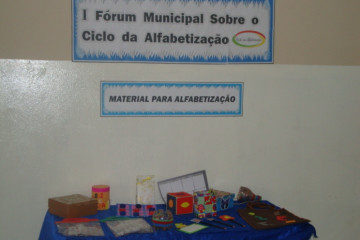 I FÓRUM MUNICIPAL SOBRE O CICLO DA ALFABETIZAÇÃO