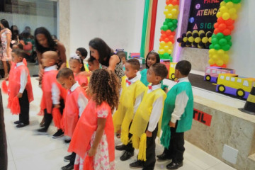 FESTA DE ENCERRAMENTO DO NÍVEL 02 (TRÂNSITO E CIDADANIA NA EDUCAÇÃO INFANTIL) NA ESCOLA VITOR BEZERRA LOLA