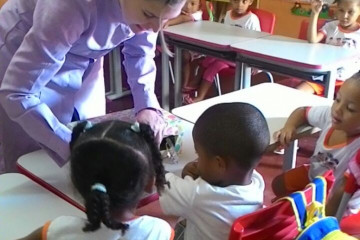 PALESTRA SOBRE HIGIENE BUCAL NA TURMA DA EDUCAÇÃO INFANTIL NO PRÉDIO ESCOLAR GALDINO CAMILO ALVES