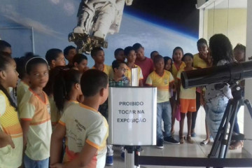 AULA DE CAMPO COM A TURMA DO 5º ANO VESPERTINO DA ESCOLA ÉRICO SOFIA BRANDÃO NO PARQUE DO SABER (FEIRA DE SANTANA)