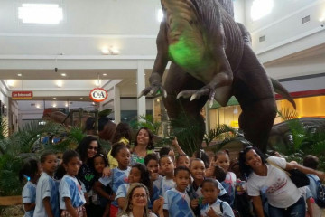 AULA DE CAMPO NO SHOPPING BOULEVARD COM AS TURMAS DO 1º E 2º DO TURNO VESPERTINO DA ESCOLA ÉRICO SOFIA BRANDÃO