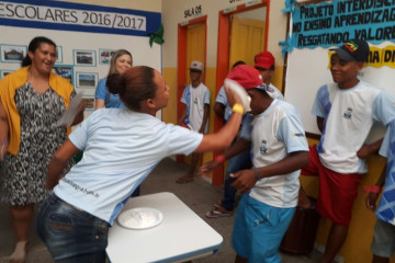 JOGOS ESCOLARES: BOLICHE, DAMA, TORTA NA CARA E DOMINÓ SÃO REALIZADOS NA ESCOLA LEÔNCIO HORÁCIO DE ALMEIDA