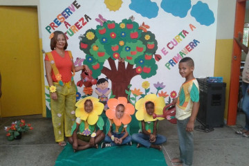 COMEMORAÇÃO A CHEGADA DA PRIMAVERA NA ESCOLA LEÔNCIO HORÁCIO