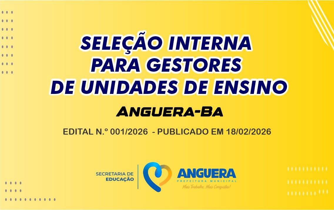ABERTAS INSCRIÇÕES PARA PROCESSO SELETIVO INTERNO DE GESTORES ESCOLARES